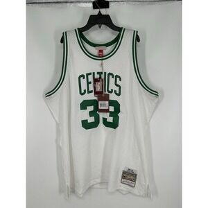 Larry Bird Mitchell & Ness 1985-85 Boston Celtics Jersey Sewn Stitched Mens 2XL
